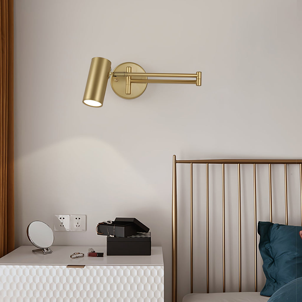 Modern Brass Wall Sconce With Three-Color Lighting — Harbor Light Co.