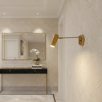 Modern Brass Wall Sconce With Three-Color Lighting — Harbor Light Co.