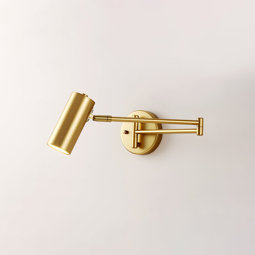 Modern Brass Wall Sconce With Three-Color Lighting in Gold — Harbor Light Co.