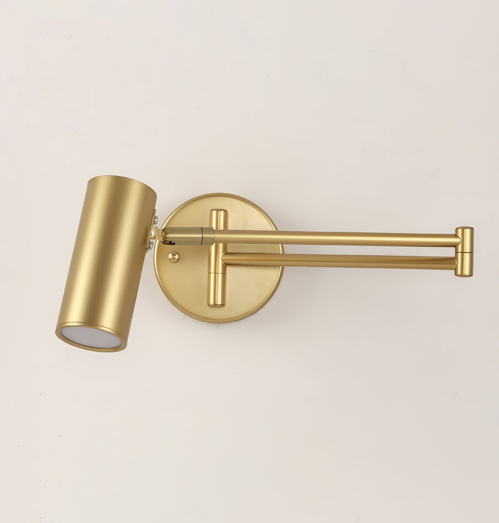 Modern Brass Wall Sconce With Three-Color Lighting — Harbor Light Co.