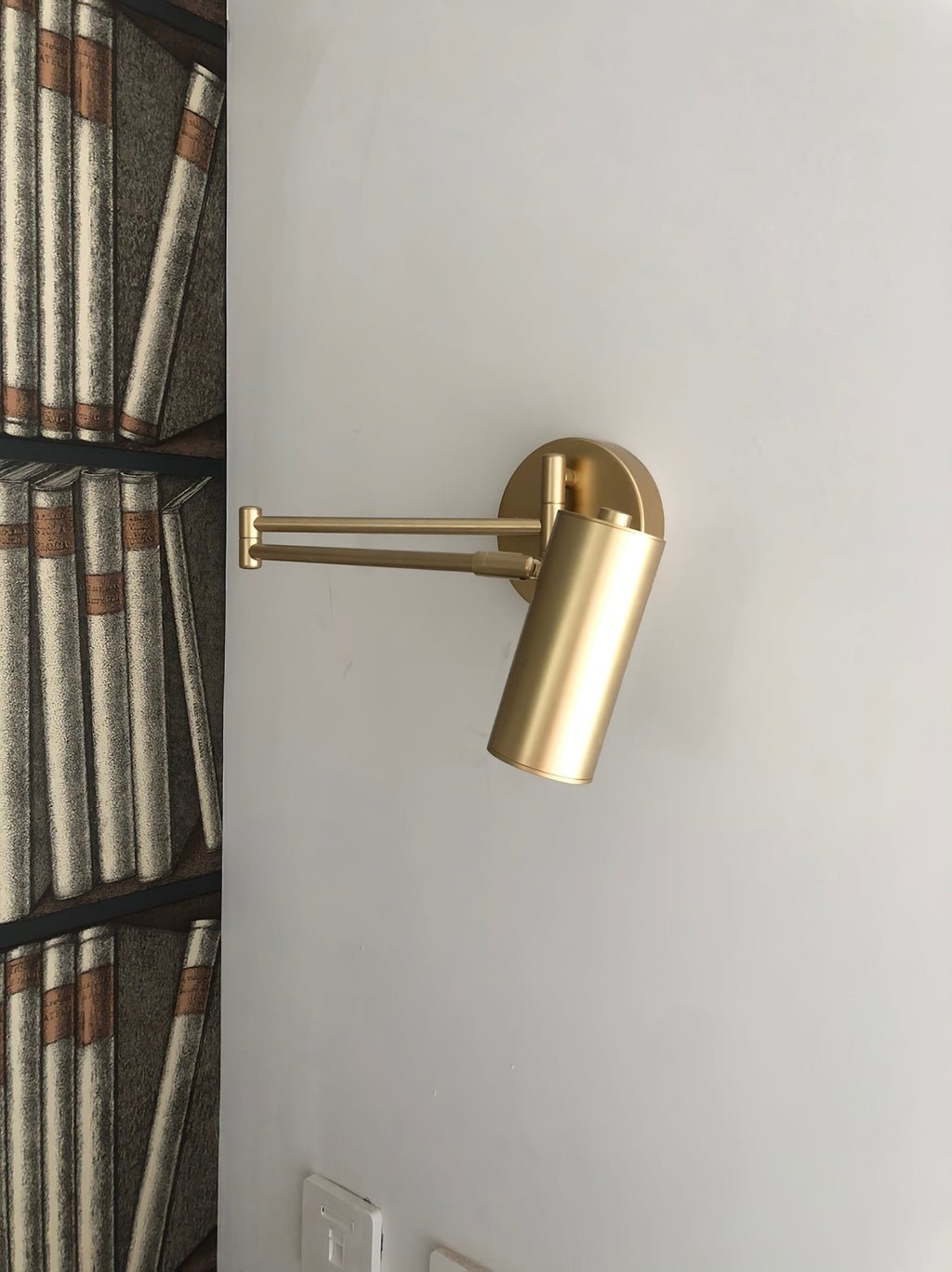 Modern Brass Wall Sconce With Three-Color Lighting — Harbor Light Co.