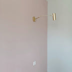 Modern Brass Wall Sconce With Three-Color Lighting — Harbor Light Co.