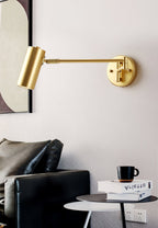 Modern Brass Wall Sconce With Three-Color Lighting — Harbor Light Co.