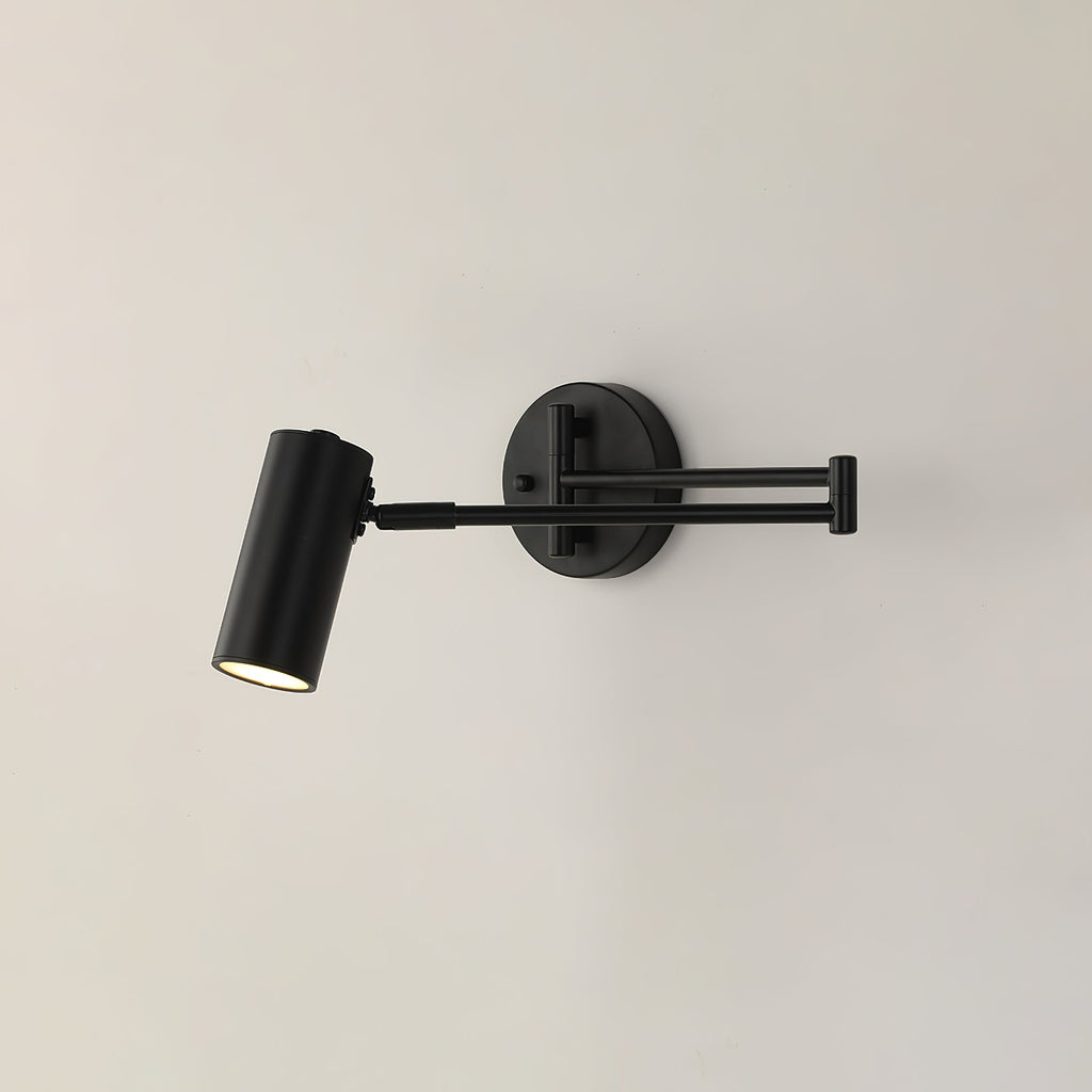 Modern Brass Wall Sconce With Three-Color Lighting in Black — Harbor Light Co.