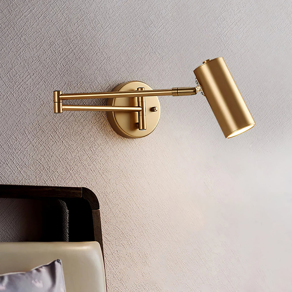Modern Brass Wall Sconce With Three-Color Lighting — Harbor Light Co.