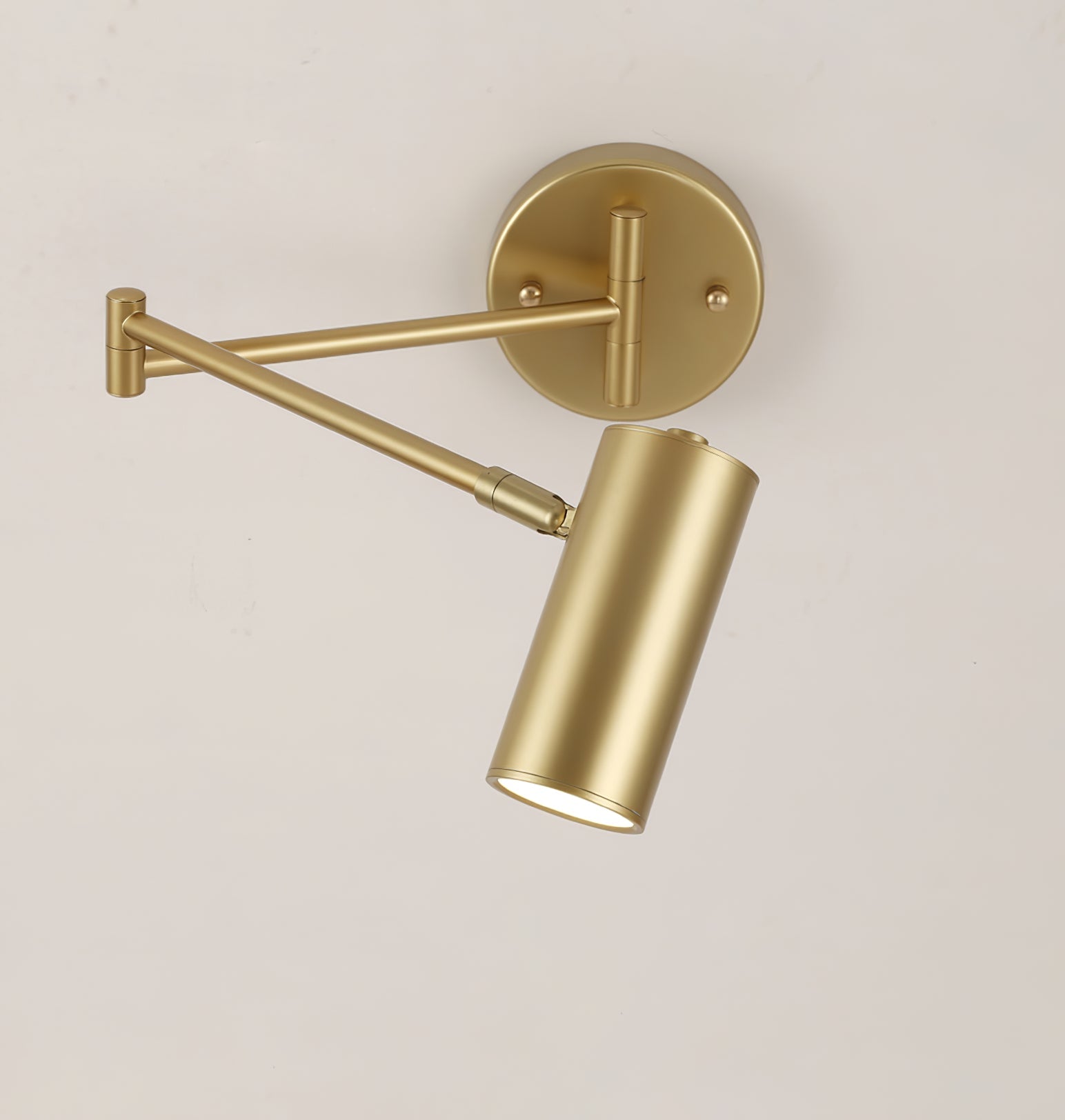 Modern Brass Wall Sconce With Three-Color Lighting — Harbor Light Co.