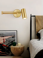 Modern Brass Wall Sconce With Three-Color Lighting — Harbor Light Co.