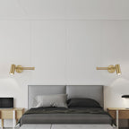 Modern Brass Wall Sconce With Three-Color Lighting — Harbor Light Co.