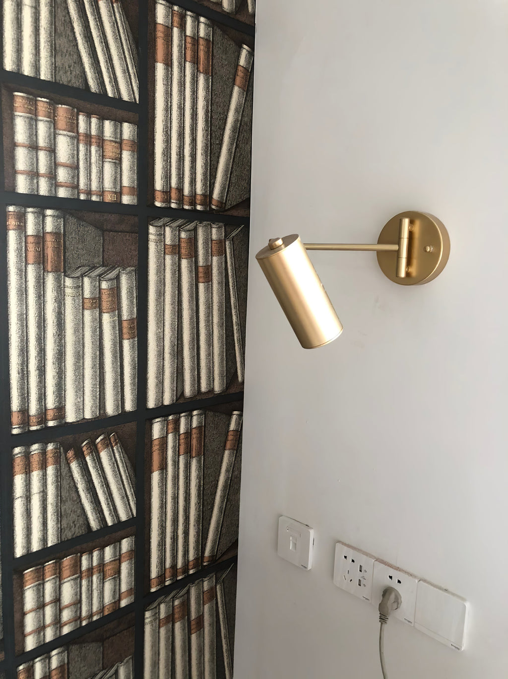 Modern Brass Wall Sconce With Three-Color Lighting — Harbor Light Co.