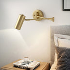 Modern Brass Wall Sconce With Three-Color Lighting — Harbor Light Co.