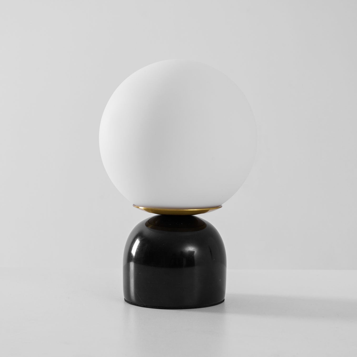 Marble Globe Table Lamp with Glass Shade