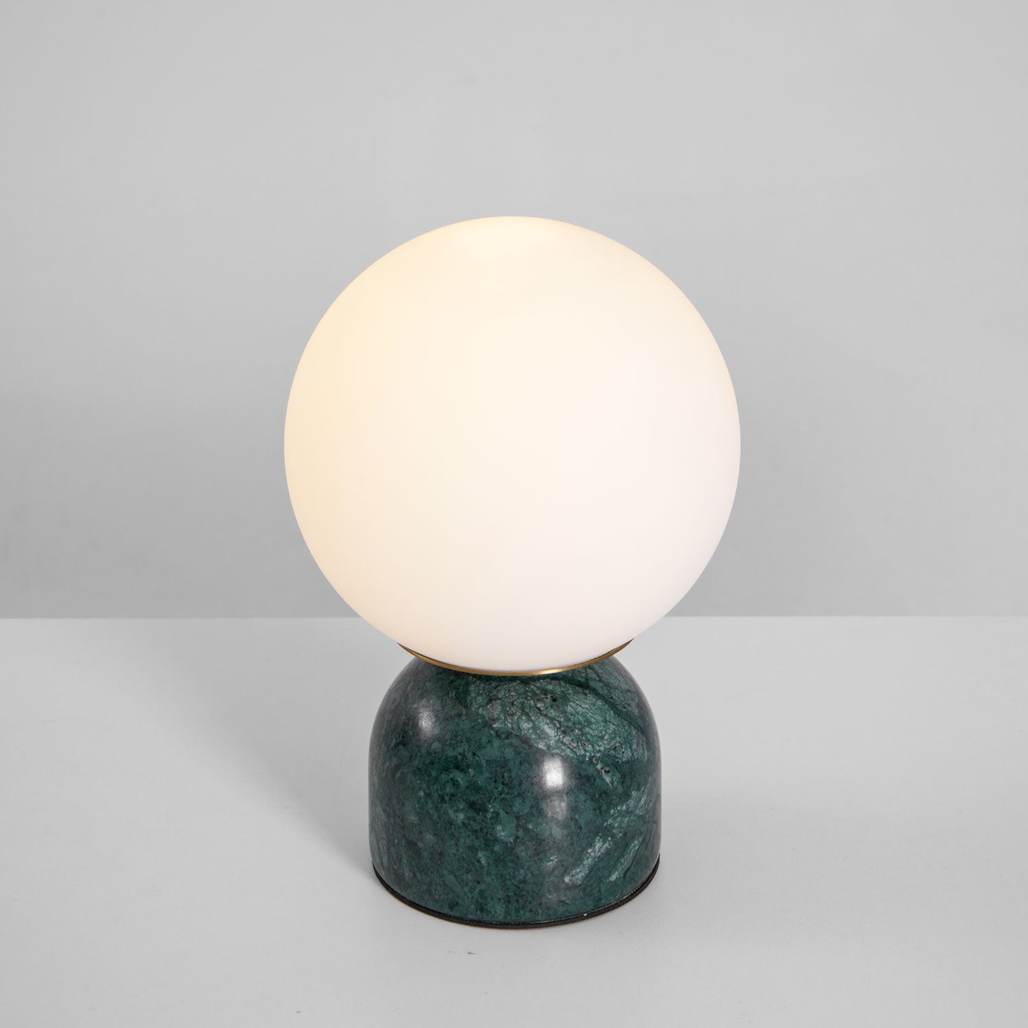Marble Globe Table Lamp with Glass Shade