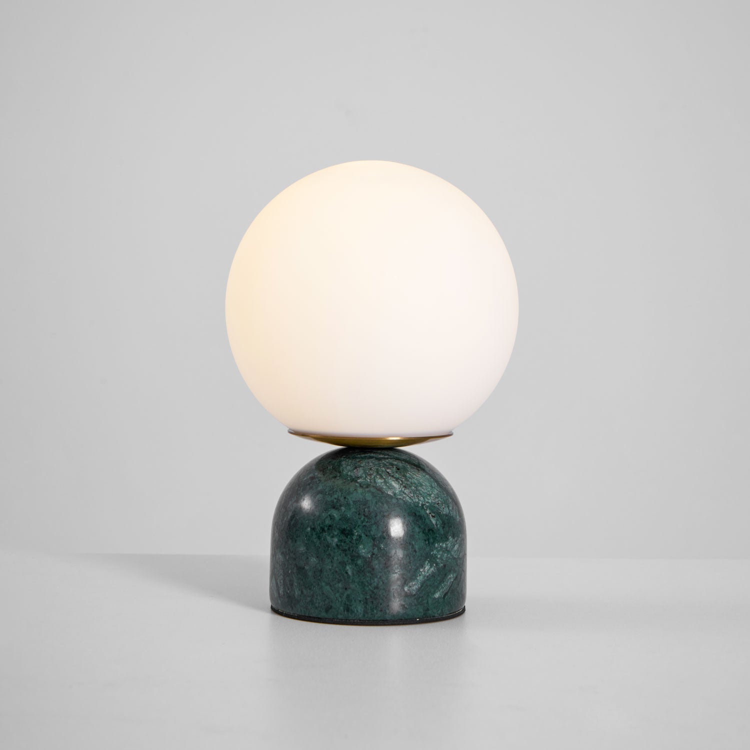 Marble Globe Table Lamp with Glass Shade