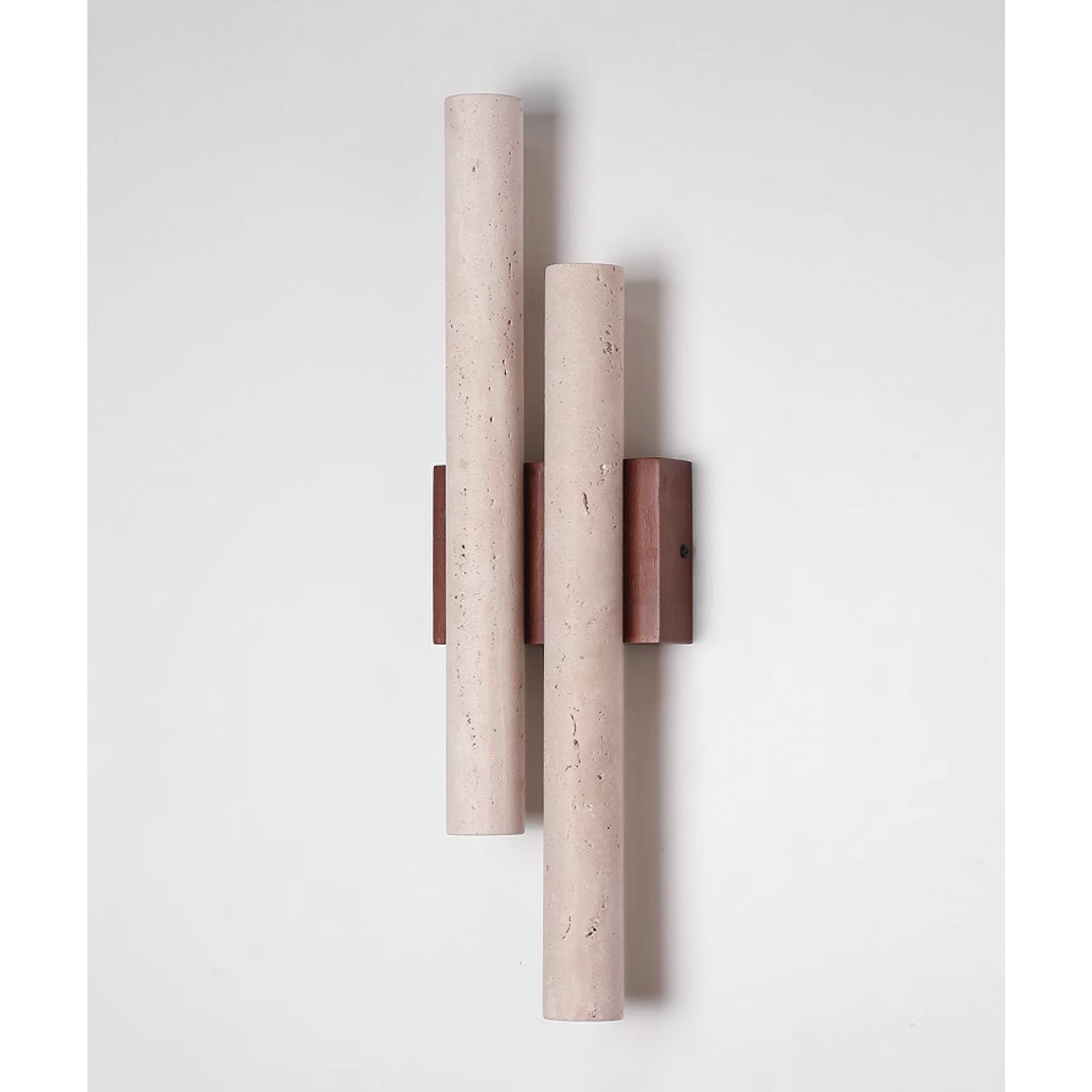 Modern Travertine Stone Wall Sconce With Warm LED Glow — Harbor Light Co.