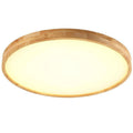 Ultra Slim Round Wood Ceiling Light with LED Light