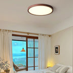 Modern Wood Flush Mount Ceiling Light With Dimmable Tri-Color Glow — Harbor Light Co.