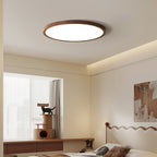 Modern Wood Flush Mount Ceiling Light With Dimmable Tri-Color Glow — Harbor Light Co.