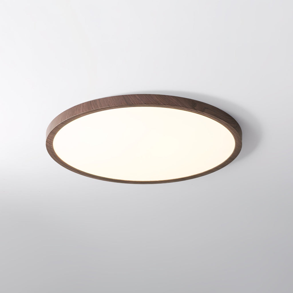 Modern Wood Flush Mount Ceiling Light With Dimmable Tri-Color Glow — Harbor Light Co.