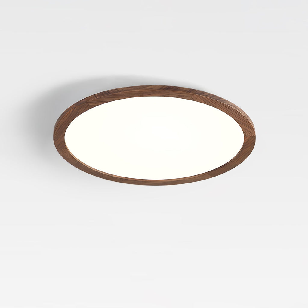Modern Wood Flush Mount Ceiling Light With Dimmable Tri-Color Glow — Harbor Light Co.