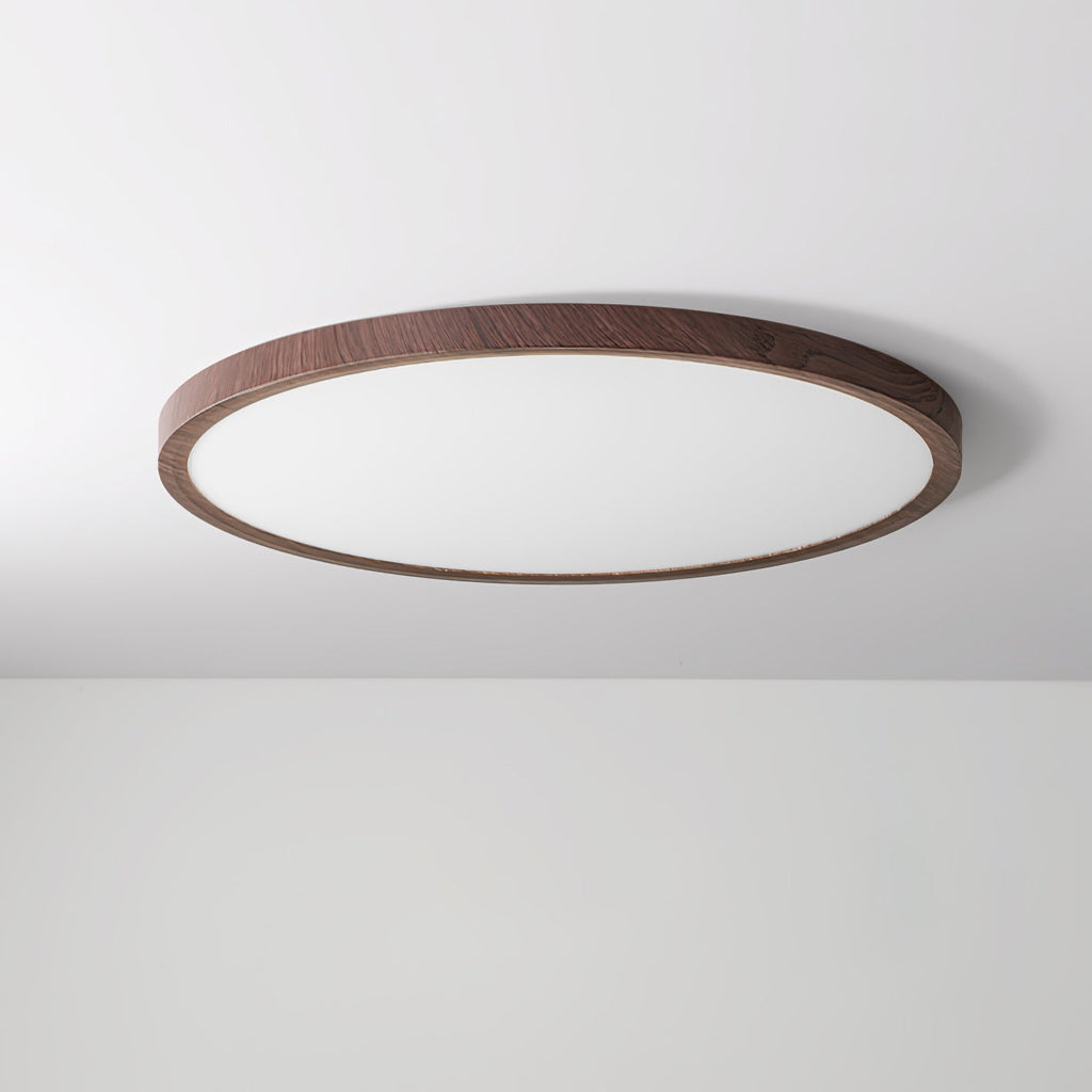 Modern Wood Flush Mount Ceiling Light With Dimmable Tri-Color Glow — Harbor Light Co.