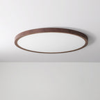 Modern Wood Flush Mount Ceiling Light With Dimmable Tri-Color Glow — Harbor Light Co.