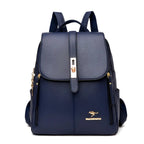 Women's Faux Leather Backpack Purse Fashion Shoulder Bag Small Travel Daypack with Multiple Compartments for Work and Daily Use