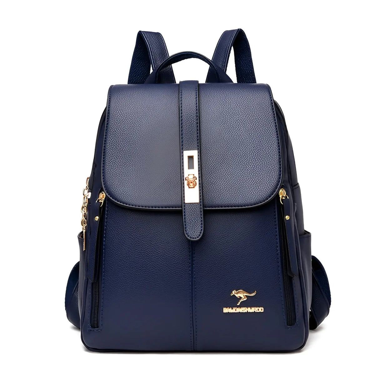 Women's Faux Leather Backpack Purse Fashion Shoulder Bag Small Travel Daypack with Multiple Compartments for Work and Daily Use