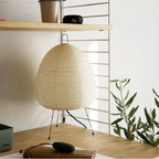 Japanese Rice Paper Lantern Floor Lamp with Tripod Base