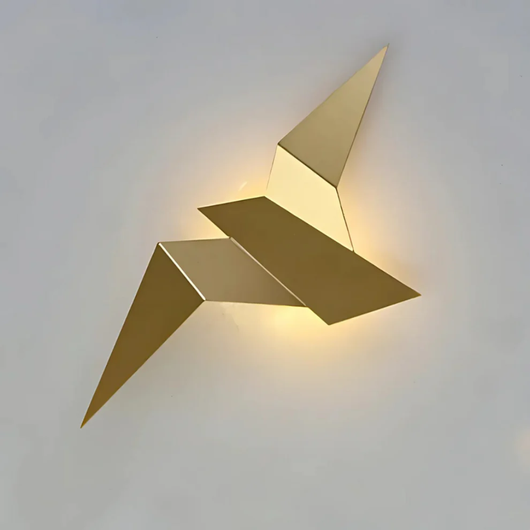 Origami Style LED Light Wall Sconce for Modern Interiors