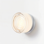 Modern Glass LED Light Wall Sconce with Concentric Ring Design