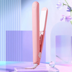 Mini Flat Iron Ceramic Hair Straightener and Curler Two in One Travel Hair Styling Iron for Short Hair and Bangs