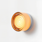 Modern Glass LED Light Wall Sconce with Concentric Ring Design