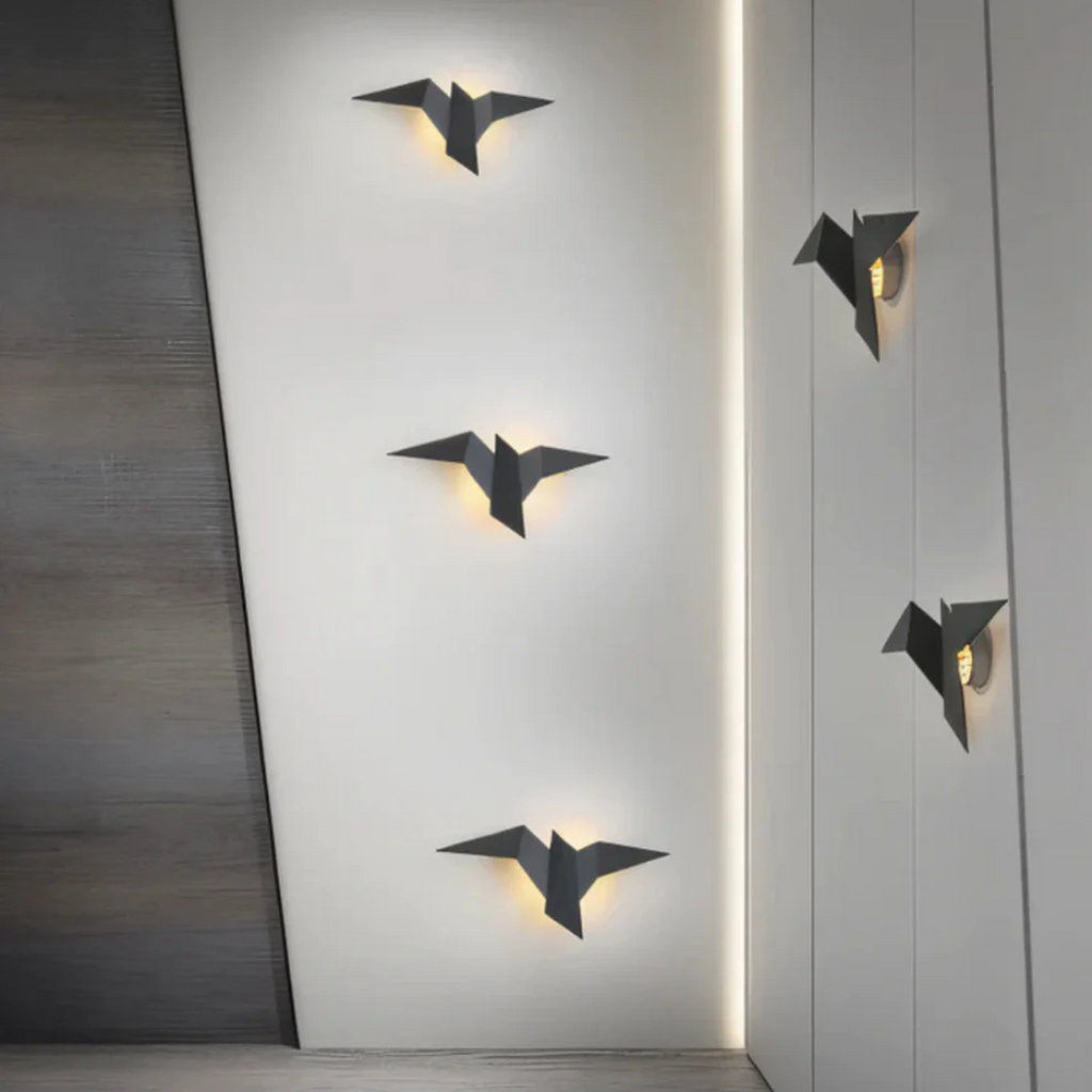 Origami Style LED Light Wall Sconce for Modern Interiors