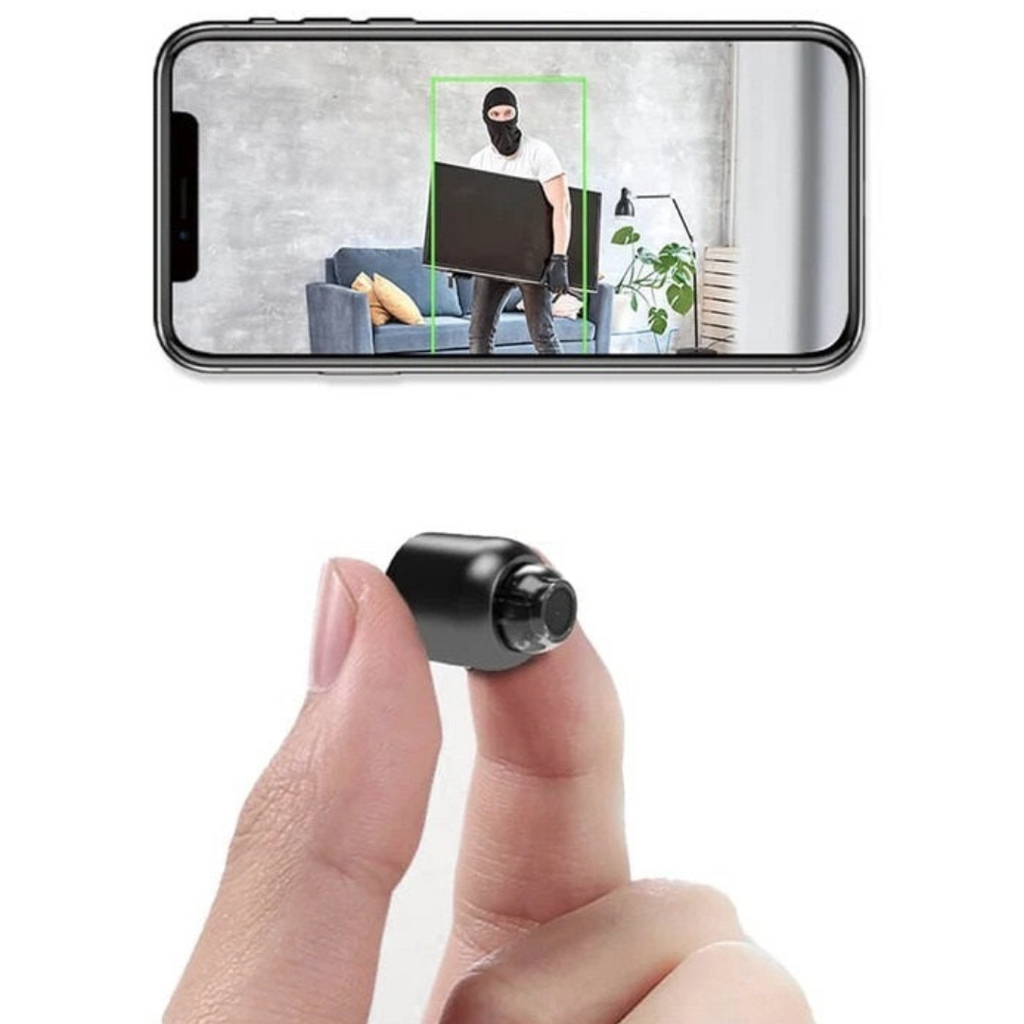 Mini WiFi Security Camera Two Pack Wireless Indoor Camera with Night Vision Motion Detection and Phone App for Home Baby and Pet Monitoring