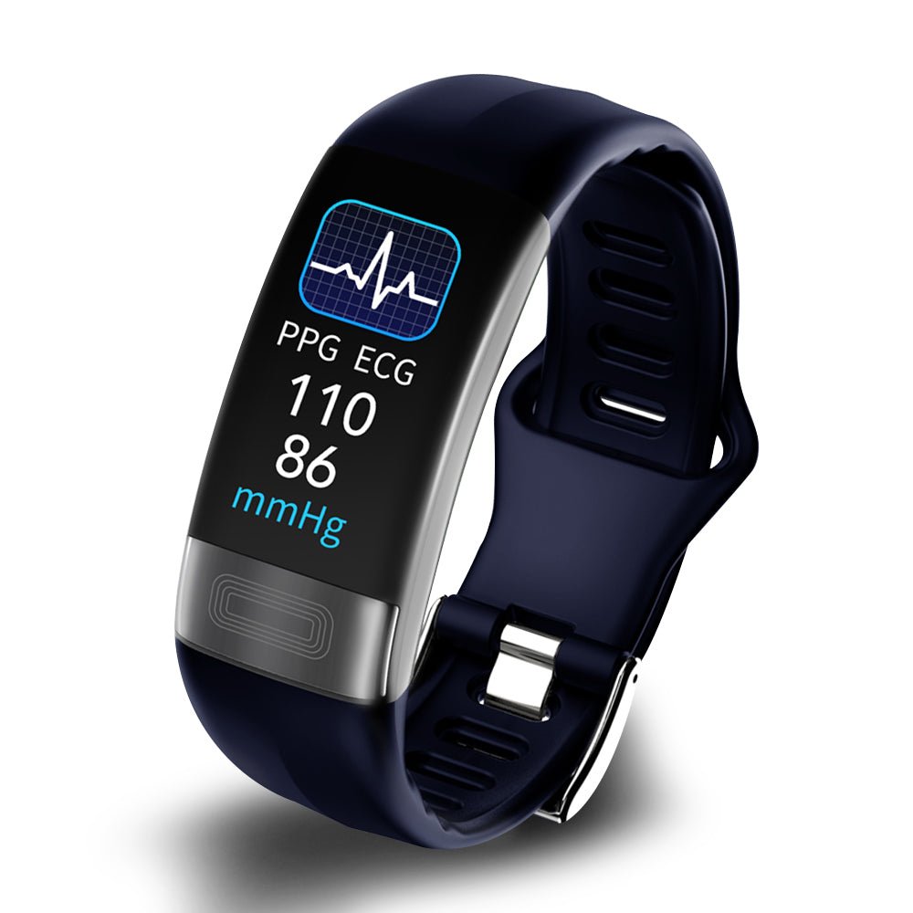 Smart Watch Fitness Tracker with ECG Heart Rate Blood Pressure and Sleep Monitoring Water-Resistant Activity Tracker for iPhone and Android
