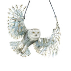 Stained Glass Style Acrylic Bird Window Suncatcher with Hanging Chain