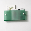 Acrylic Floating Wall Shelf Magazine Display Storage Organizer Wall Mounted Book Rack for Living Room Bedroom and Office