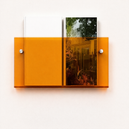 Acrylic Floating Wall Shelf Magazine Display Storage Organizer Wall Mounted Book Rack for Living Room Bedroom and Office