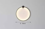 Modern Round Backlit Wall Sconce with Warm Glow