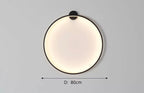Modern Round Backlit Wall Sconce with Warm Glow