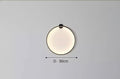 Modern Round Backlit Wall Sconce with Warm Glow