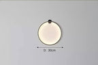 Modern Round Backlit Wall Sconce with Warm Glow
