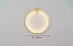 Modern Round Backlit Wall Sconce with Warm Glow