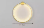 Modern Round Backlit Wall Sconce with Warm Glow