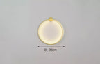 Modern Round Backlit Wall Sconce with Warm Glow