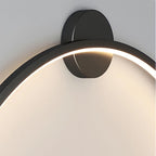 Modern Round Backlit Wall Sconce with Warm Glow