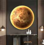 Circle Galaxy Wall Sconce Round Planet Effect Wall Light