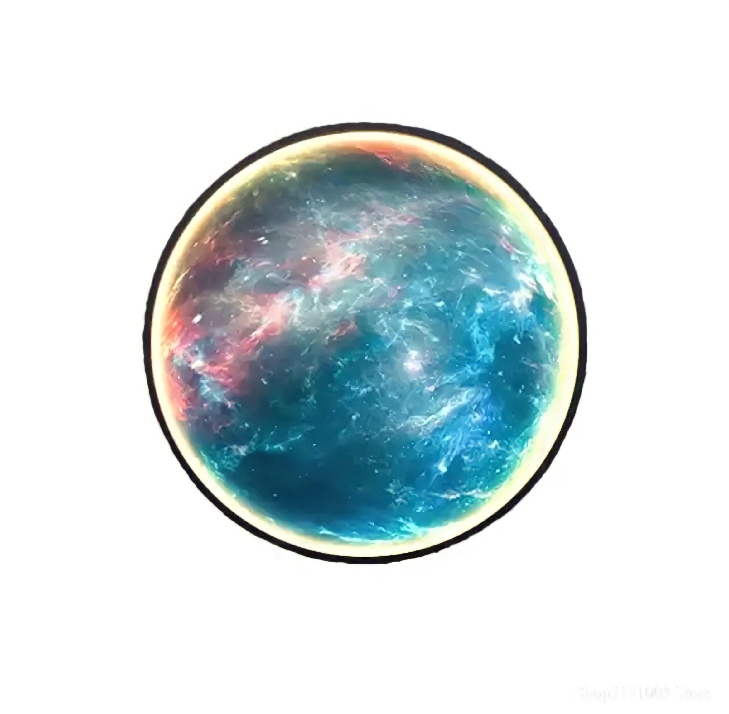 Circle Galaxy Wall Sconce Round Planet Effect Wall Light