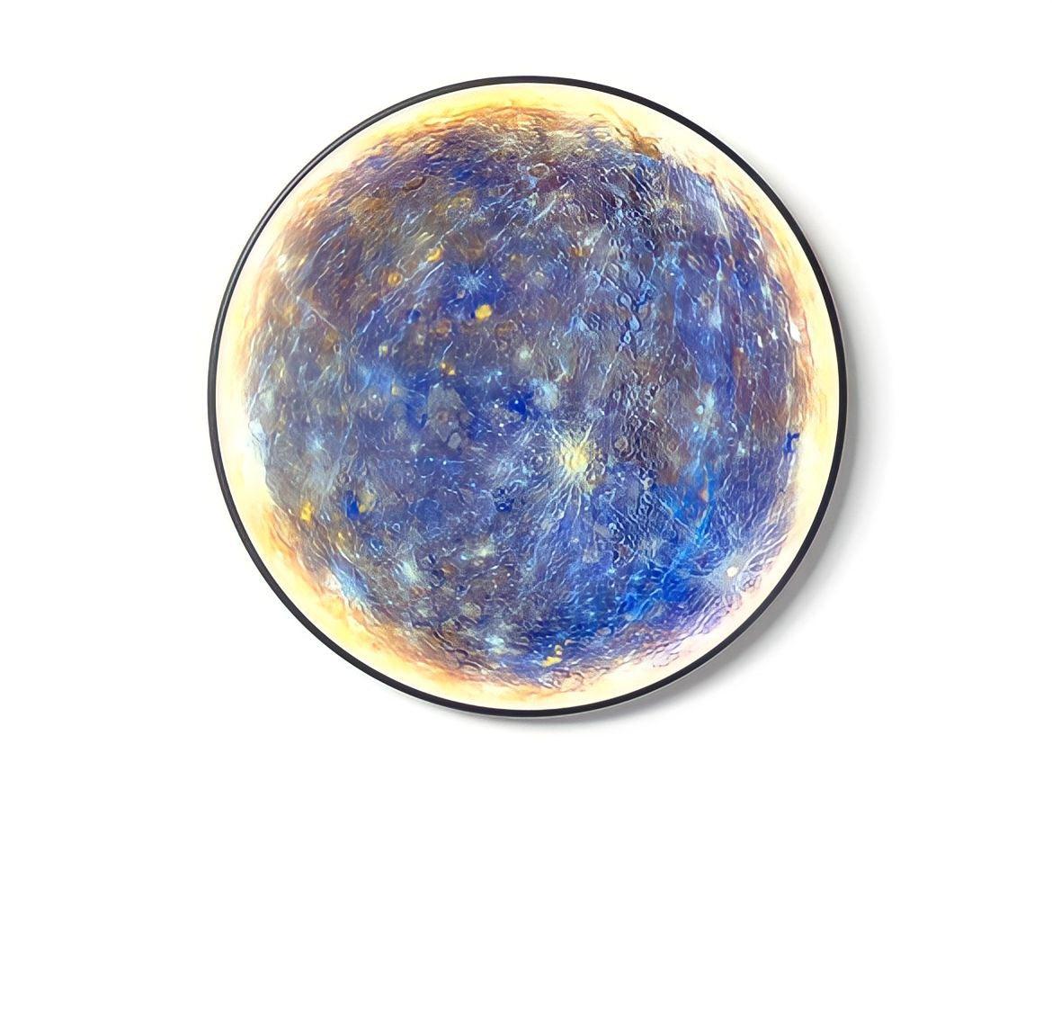 Circle Galaxy Wall Sconce Round Planet Effect Wall Light