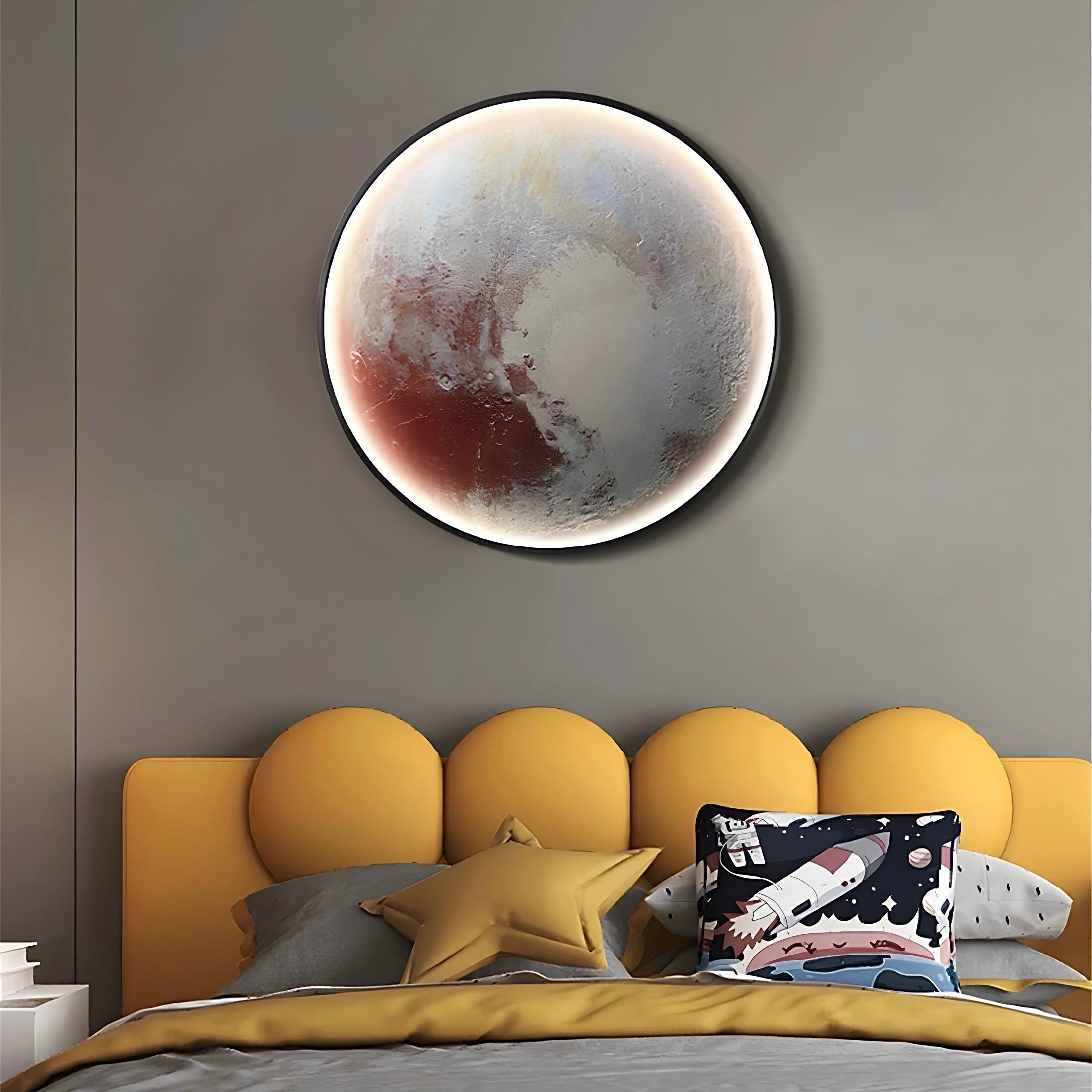 Circle Galaxy Wall Sconce Round Planet Effect Wall Light